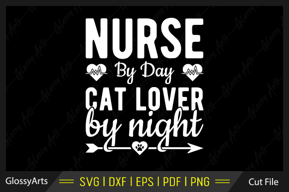 Nurse Cat SVG: Graphics for Crafts