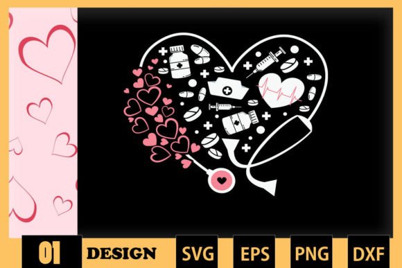 Nurse Life Graphics for Crafts & Valentine’s