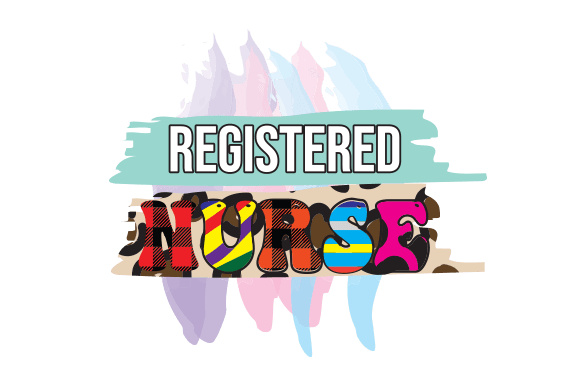 Registered Nurse Graphics for Crafts & Branding
