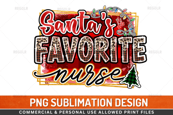 Santas Favorite Nurse Graphics for Crafts
