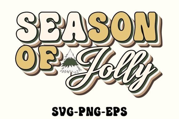 Season of Jolly SVG: Retro Christmas Graphics for Crafts