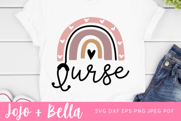 Stethoscope Nurse Heart Graphics for Crafts
